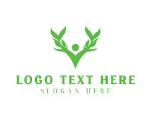 Leaf Nature Human logo