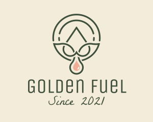 Organic Oil Droplet logo design