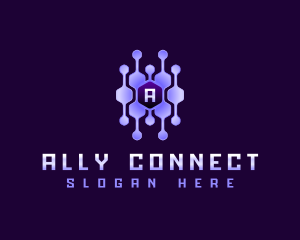 Tech Connection Hexagon logo design