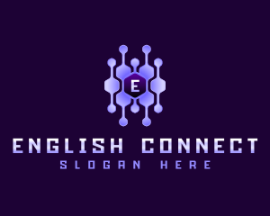 Tech Connection Hexagon logo design