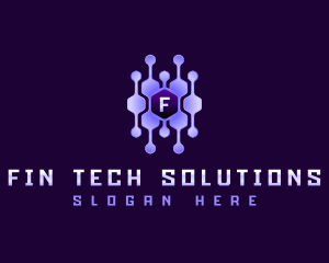 Tech Connection Hexagon logo design