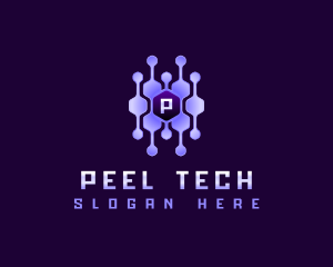 Tech Connection Hexagon logo design