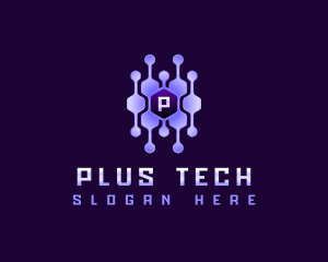 Tech Connection Hexagon logo design