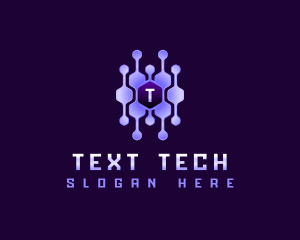 Tech Connection Hexagon logo design