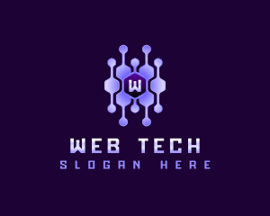 Tech Connection Hexagon logo design