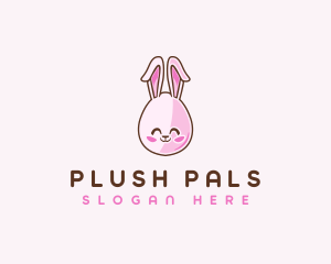 Cute Bunny Rabbit logo design