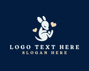 Kangaroo Joey Animal Logo