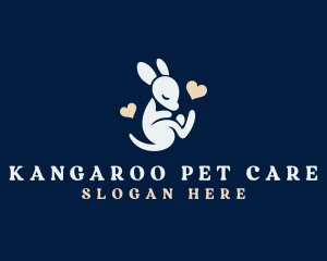 Kangaroo Joey Animal logo