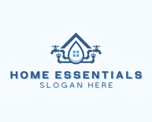 Home Plumbing Faucet logo design