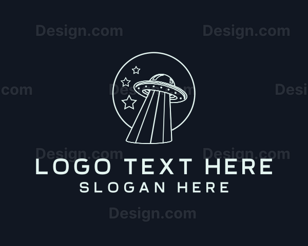 Ufo Alien Spaceship Logo