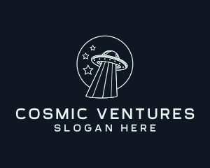 Ufo Alien Spaceship logo design