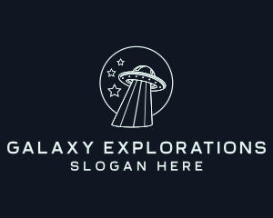 Ufo Alien Spaceship logo design