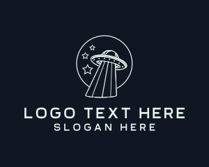 Beam - Ufo Alien Spaceship logo design
