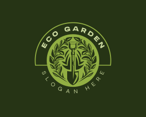 Leaf Garden Shovel logo design