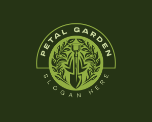 Leaf Garden Shovel logo design