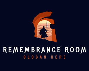 Gladiator Warrior Colosseum logo