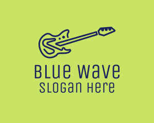 Blue Electric Guitar logo