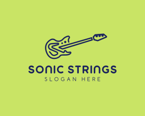 Blue Electric Guitar logo