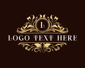 Elegant Floral Shield logo