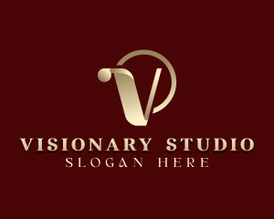 Creative Brand Letter V logo