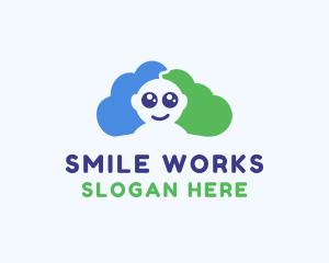 Baby Child Cloud logo design