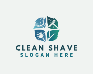 Eco Cleaning Housekeeping logo design