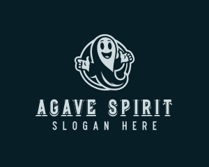 Ghost Spirit Cartoon logo design