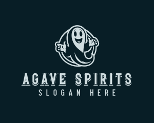 Ghost Spirit Cartoon logo design