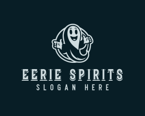 Ghost Spirit Cartoon logo