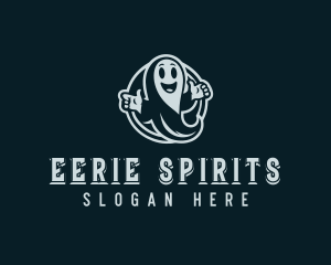 Ghost Spirit Cartoon logo design