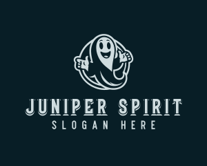 Ghost Spirit Cartoon logo design