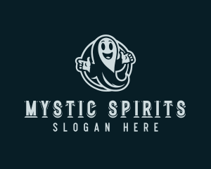 Ghost Spirit Cartoon logo design