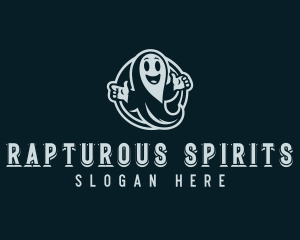 Ghost Spirit Cartoon logo design