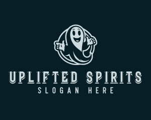 Ghost Spirit Cartoon logo design