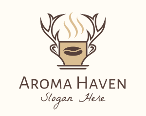 Deer Brewed Coffee logo design