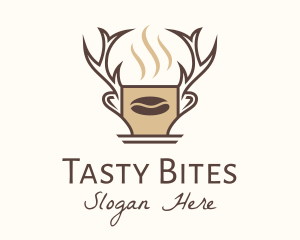 Deer Brewed Coffee logo design