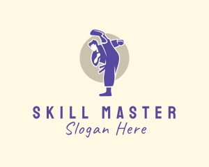 Karate Master Athlete logo design