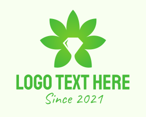 Diamond Cannabis Leaf  logo