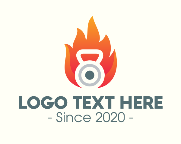 Fiery logo example 1