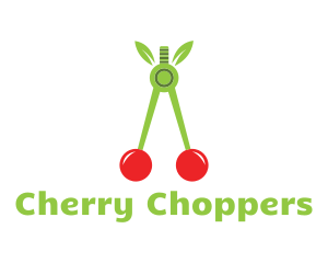 Cherry Fruit Compass logo design