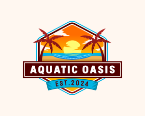 Beach Seaside Resort logo design