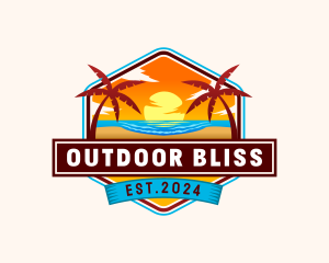 Beach Seaside Resort logo design