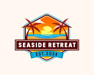 Beach Seaside Resort logo design