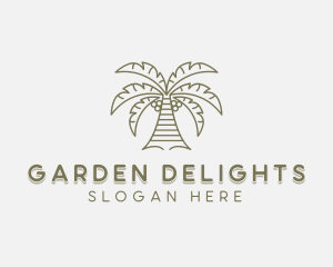 Coconut Tree Planting logo design