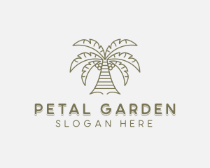 Coconut Tree Planting logo design