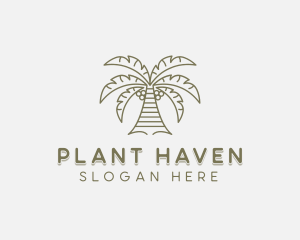 Coconut Tree Planting logo design