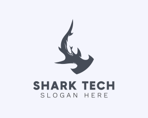 Marine Hammerhead Shark         logo