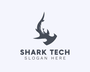 Marine Hammerhead Shark         logo design