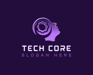 Tech Artificial Intelligence  logo design