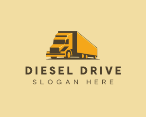 Logistics Truck Delivery logo design